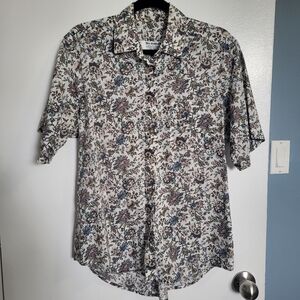 Tilley Endurables Vintage Lightweight Floral Button Down Top
